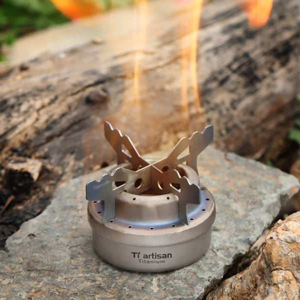 Pure titanium alcohol stove