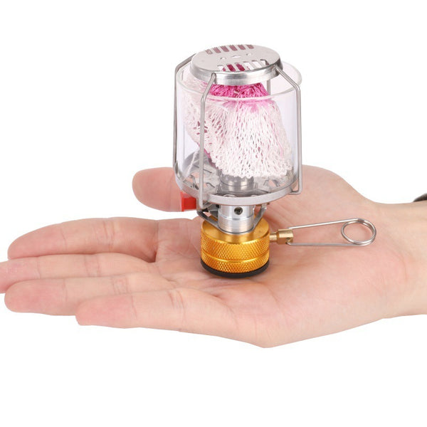 Mini Portable Tent Outdoor Hanging Glass Lamp